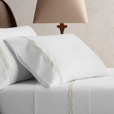 6PC BED SET, TIPPED SATIN, BEIGE, TWIN, ABSSBT6