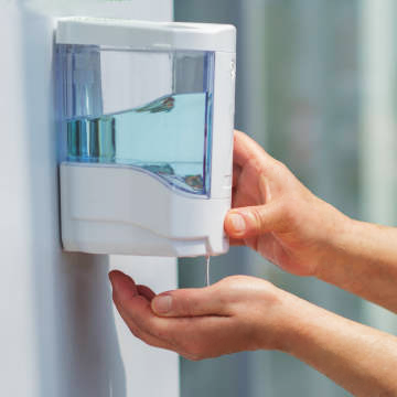 soap and sanitizer dispensers