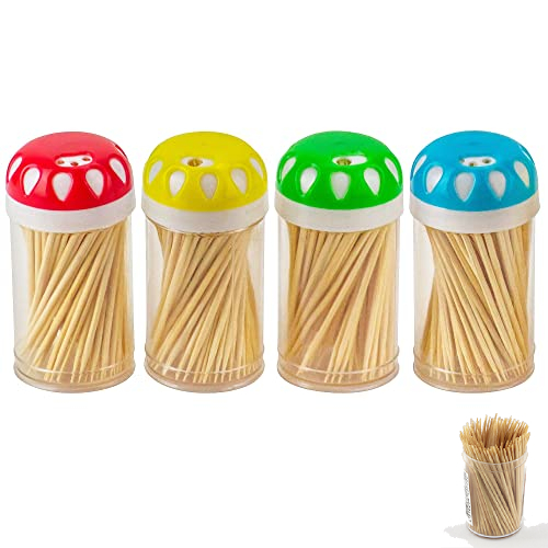Solid Color Plastic Toothpick Box Toothpick Holder - Temu