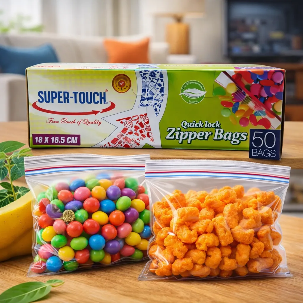 ZIPPER BAGS 18 X 16.5 CM